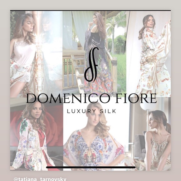 CREAM ROBE/KAFTAN/KIMONO WITH FLORAL PRINT - Picture 6 of 10